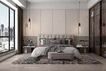 威海现代风格-卧室