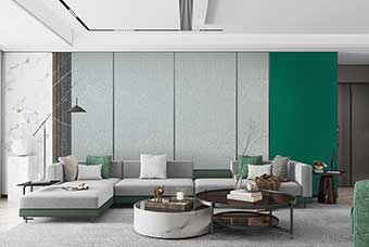 威海轻奢风格-客厅