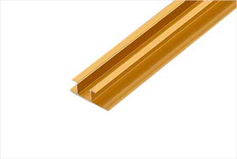 威海航空纤维墙咔铝合金带灯中条(钛金氧化)