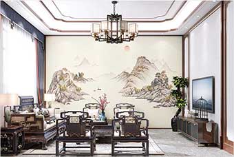 威海森佰汇航空纤维墙咔（巴山蜀水）